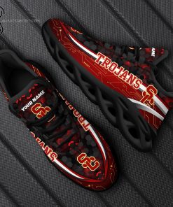 Custom USC Trojans Sports Team Max Soul Shoes