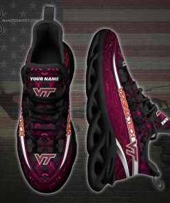 Custom Virginia Tech Hokies Sports Team Max Soul Shoes