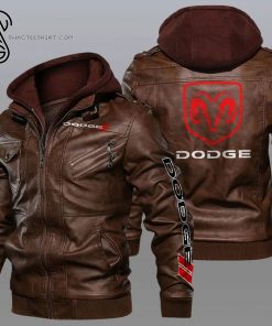 Dodge Sports Car Leather Jacket