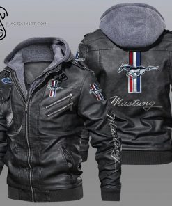 Ford Mustang Sports Car Leather Jacket