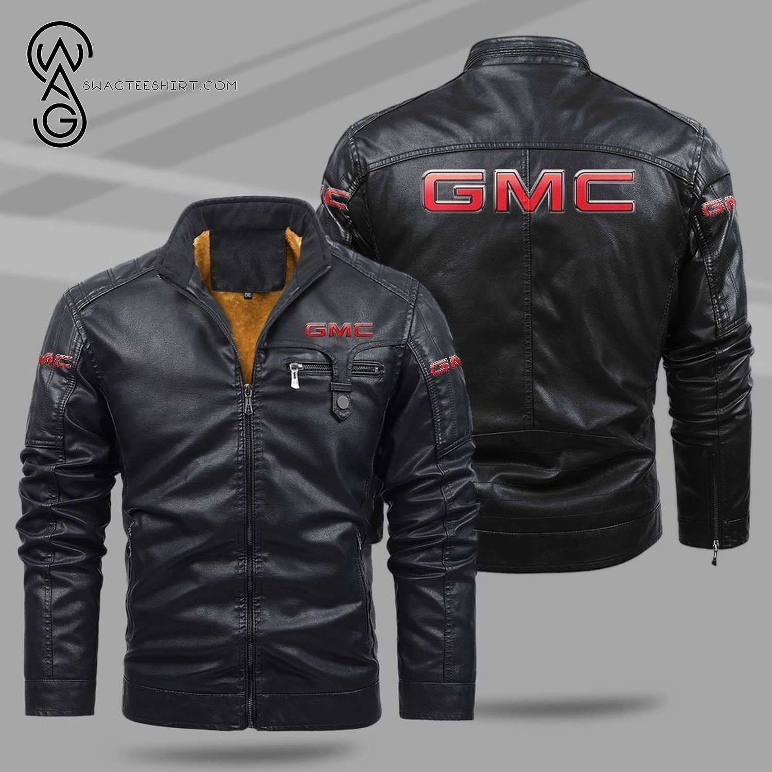 General Motors Truck Company Fleece Leather Jacket