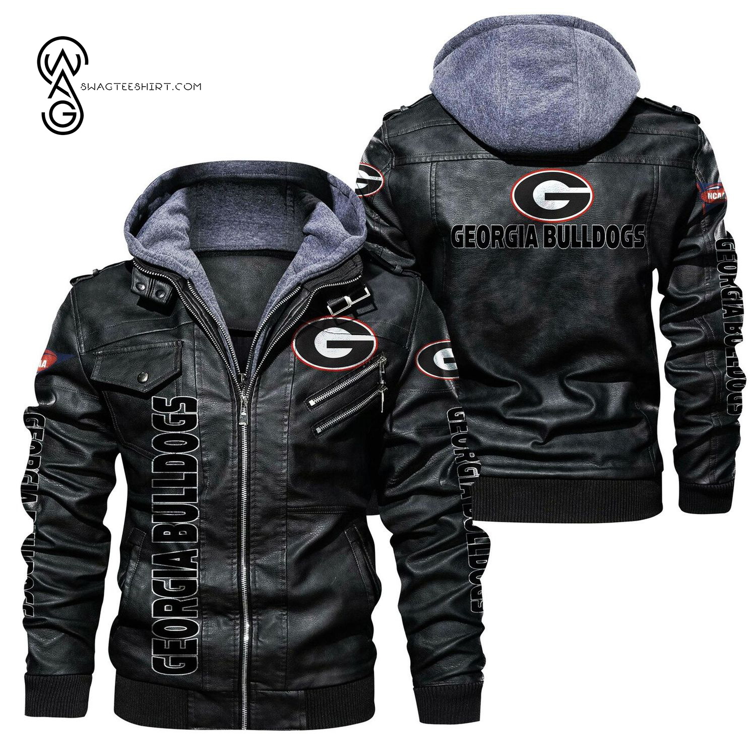 Georgia Bulldogs Sport Leather Jacket