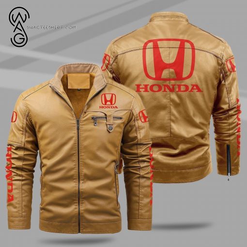 Honda Motor Company Fleece Leather Jacket