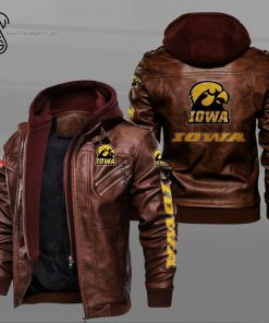 Iowa Hawkeyes Sport Team Leather Jacket