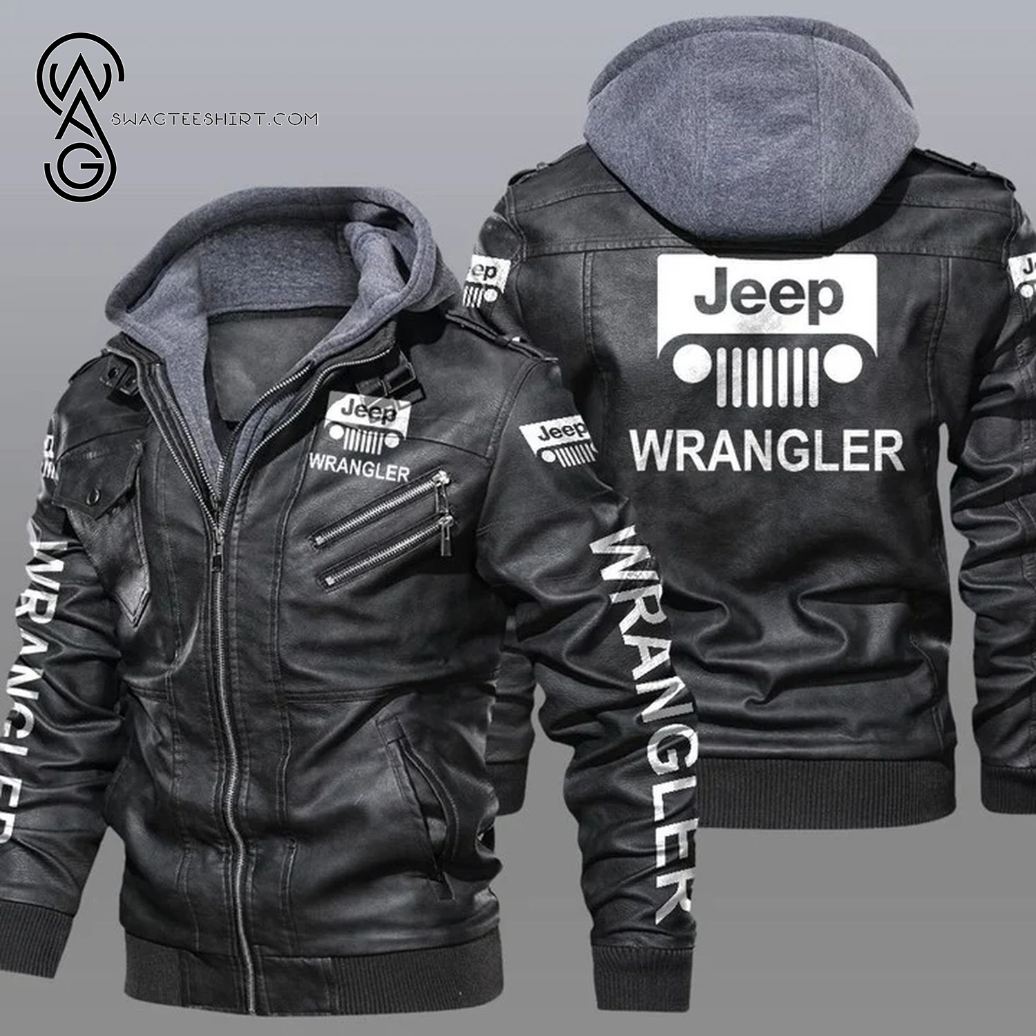 Jeep Wrangler Sports Car Leather Jacket
