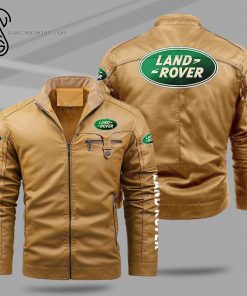 Land Rover Luxury Car Fleece Leather Jacket