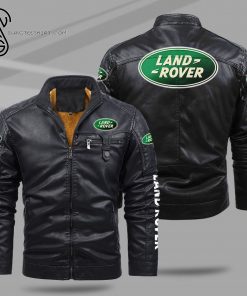 Land Rover Luxury Car Fleece Leather Jacket