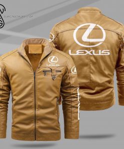 Lexus Luxury Car Fleece Leather Jacket