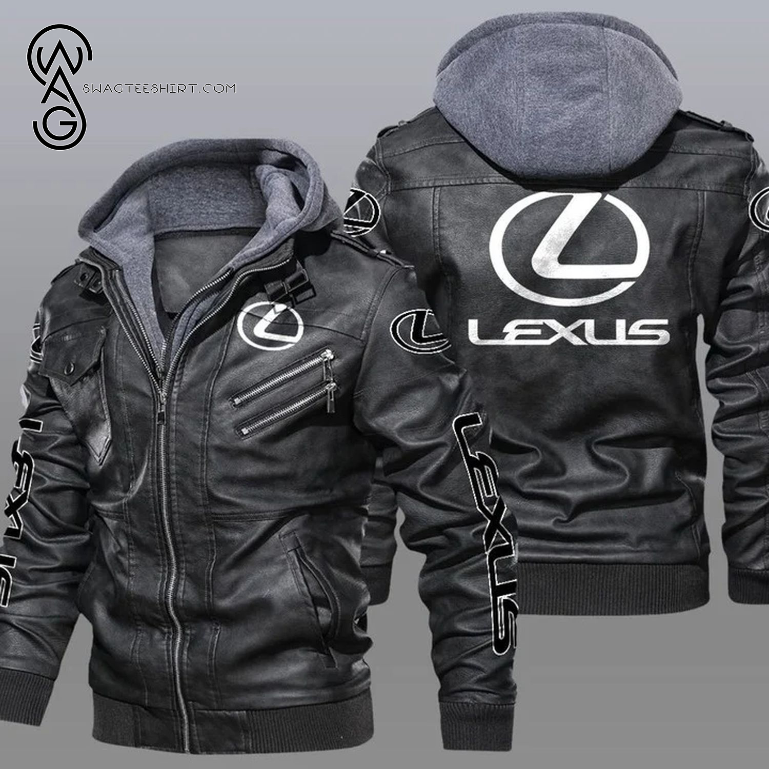 Lexus Luxury Car Symbol Leather Jacket