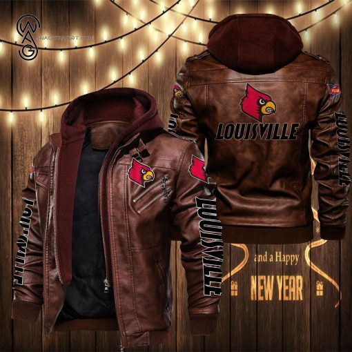 Louisville Cardinals Football Team Leather Jacket