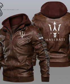 Maserati Quattroporte Car Symbol Leather Jacket
