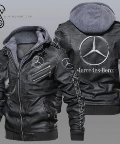 Mercedes-Benz Car Symbol Leather Jacket
