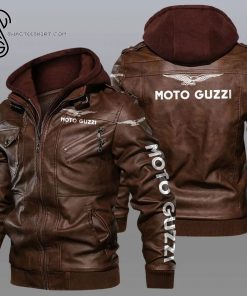 Moto Guzzi Motorcycle Racing Leather Jacket