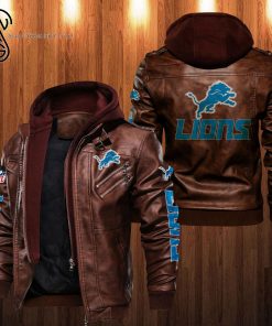 NFL Detroit Lions Team Leather Jacket