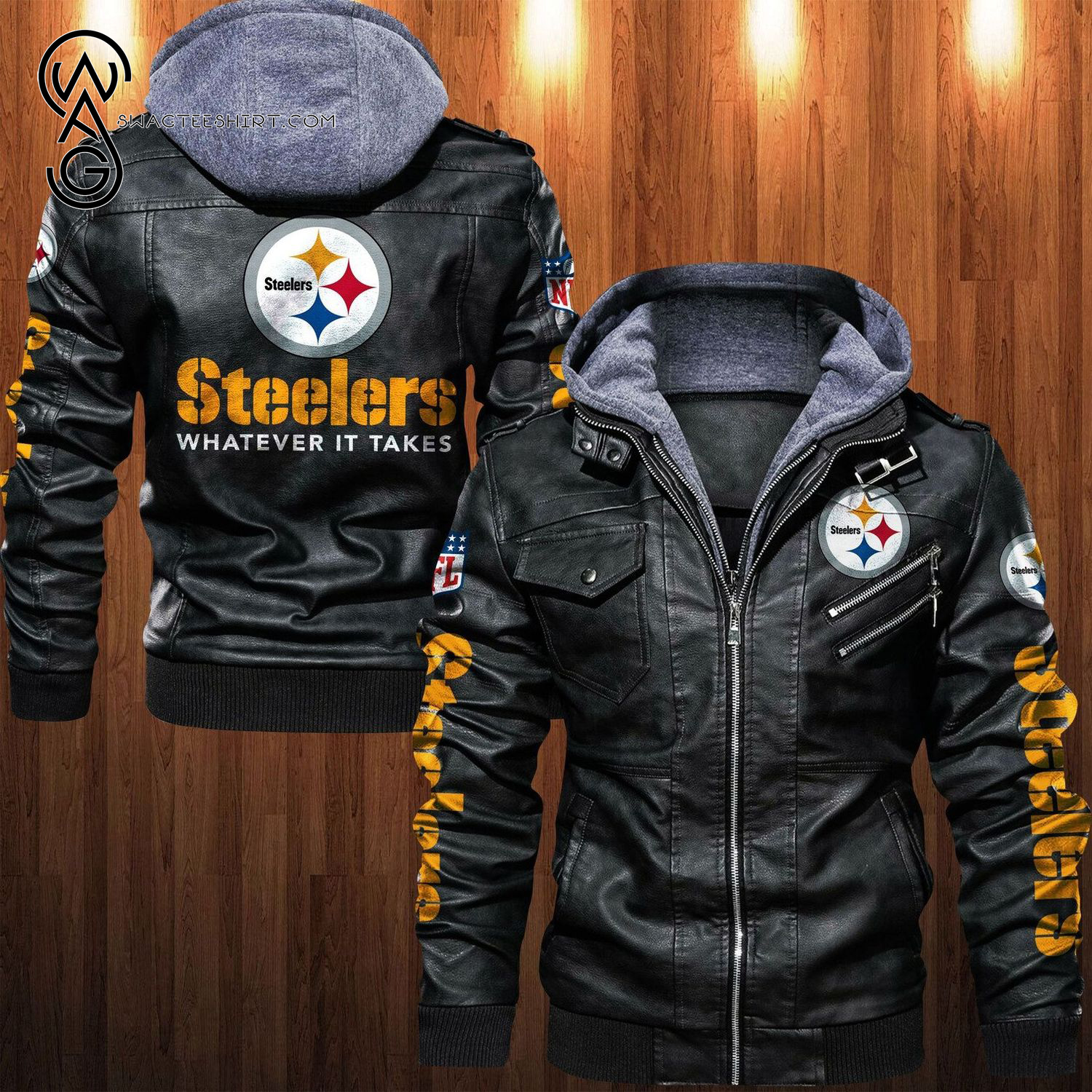 NFL Pittsburgh Steelers Team Leather Jacket