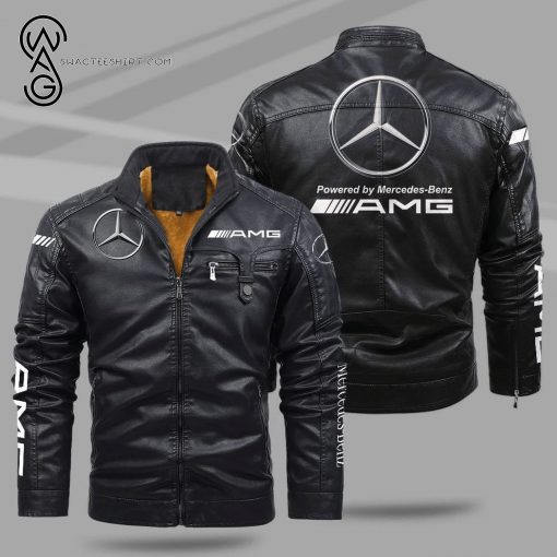 Powered By Mercedes-Benz AMG Fleece Leather Jacket