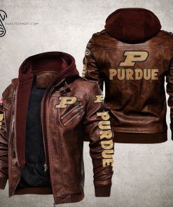 Purdue Boilermakers Football Team Leather Jacket