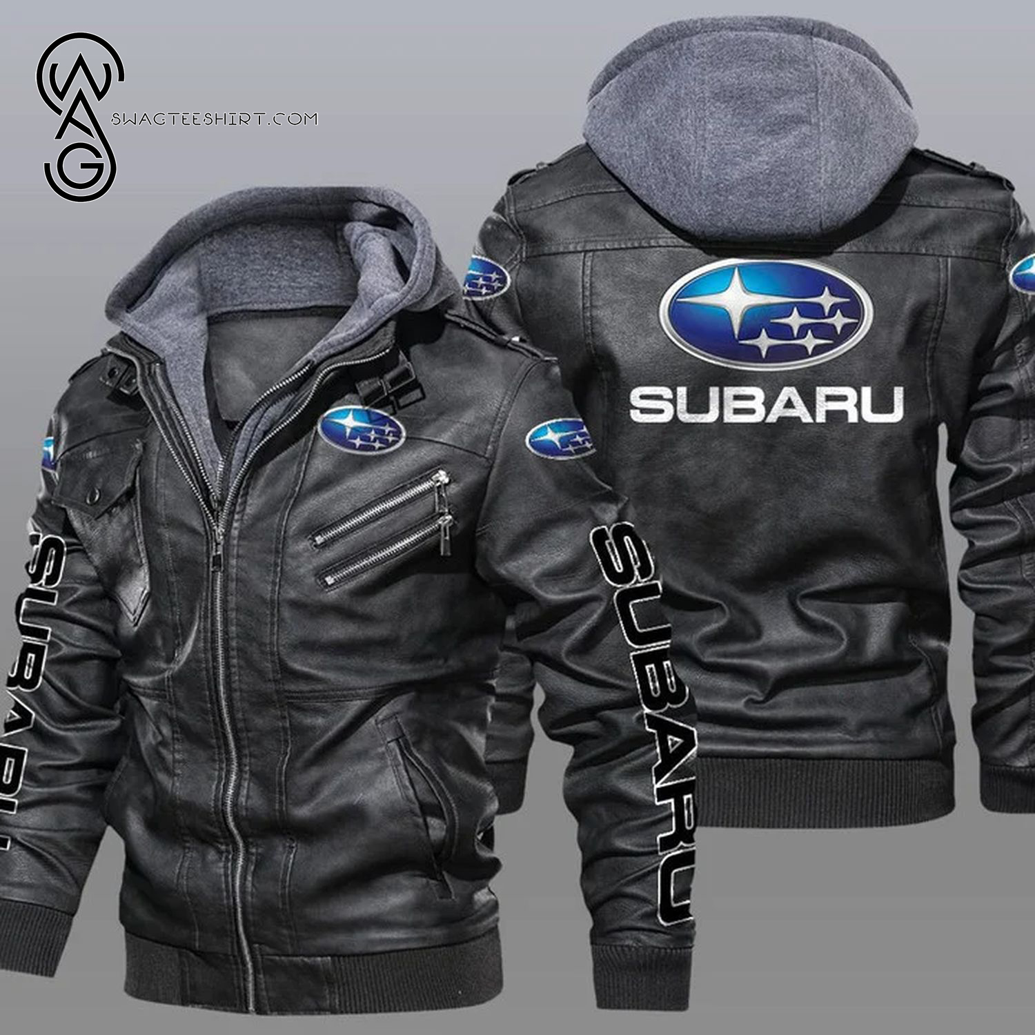 Subaru Car Leather Jacket