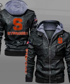 Syracuse Orange Sport Team Leather Jacket