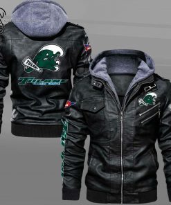 Tulane Green Wave Sport Team Leather Jacket