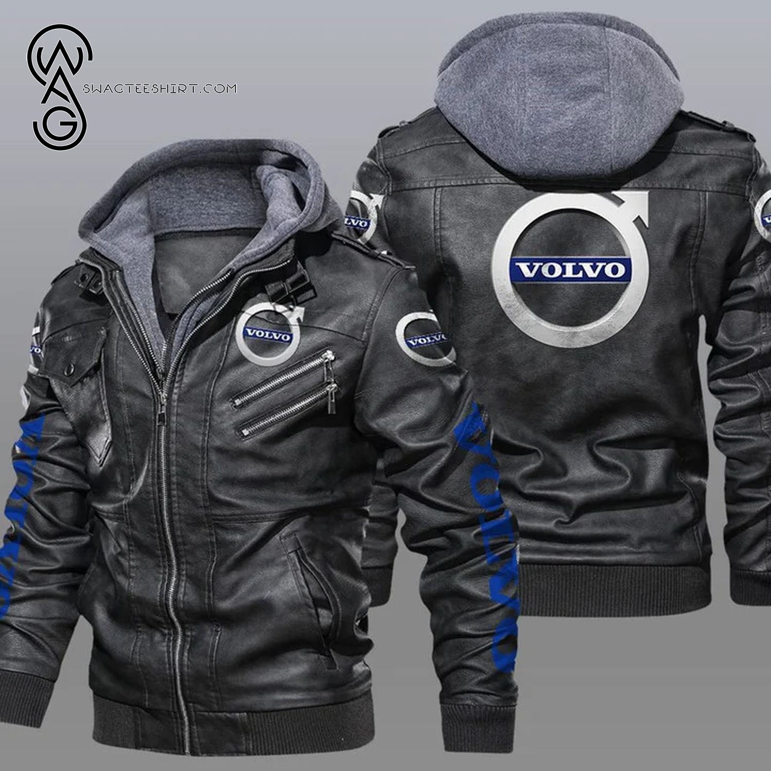 Volvo Car Brand Leather Jacket