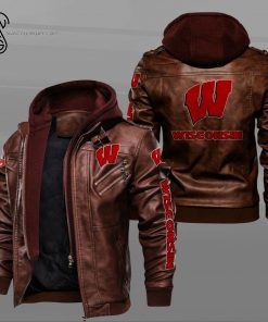 Wisconsin Badgers Sport Team Leather Jacket