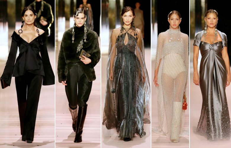 Fendi haute couture spring-summer 2022 eternal city and time travel art masterpieces