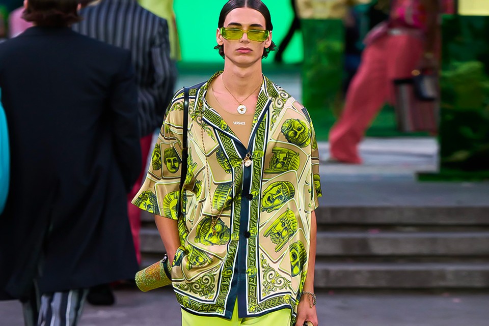Versace spring summer men's collection 2023 the intersection of modern pop art and classicism