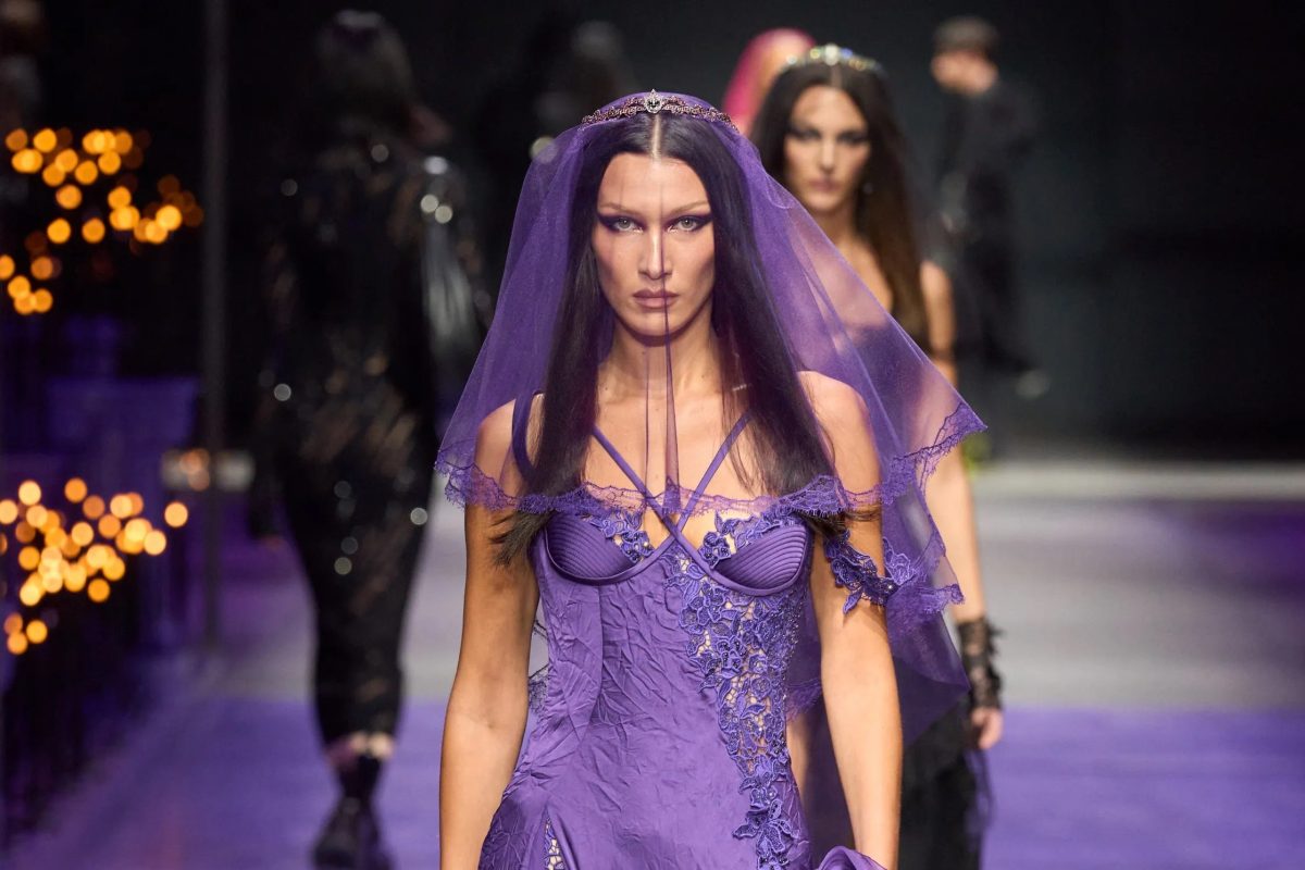 Versace spring summer 2023 collection of mystical gothic goddesses