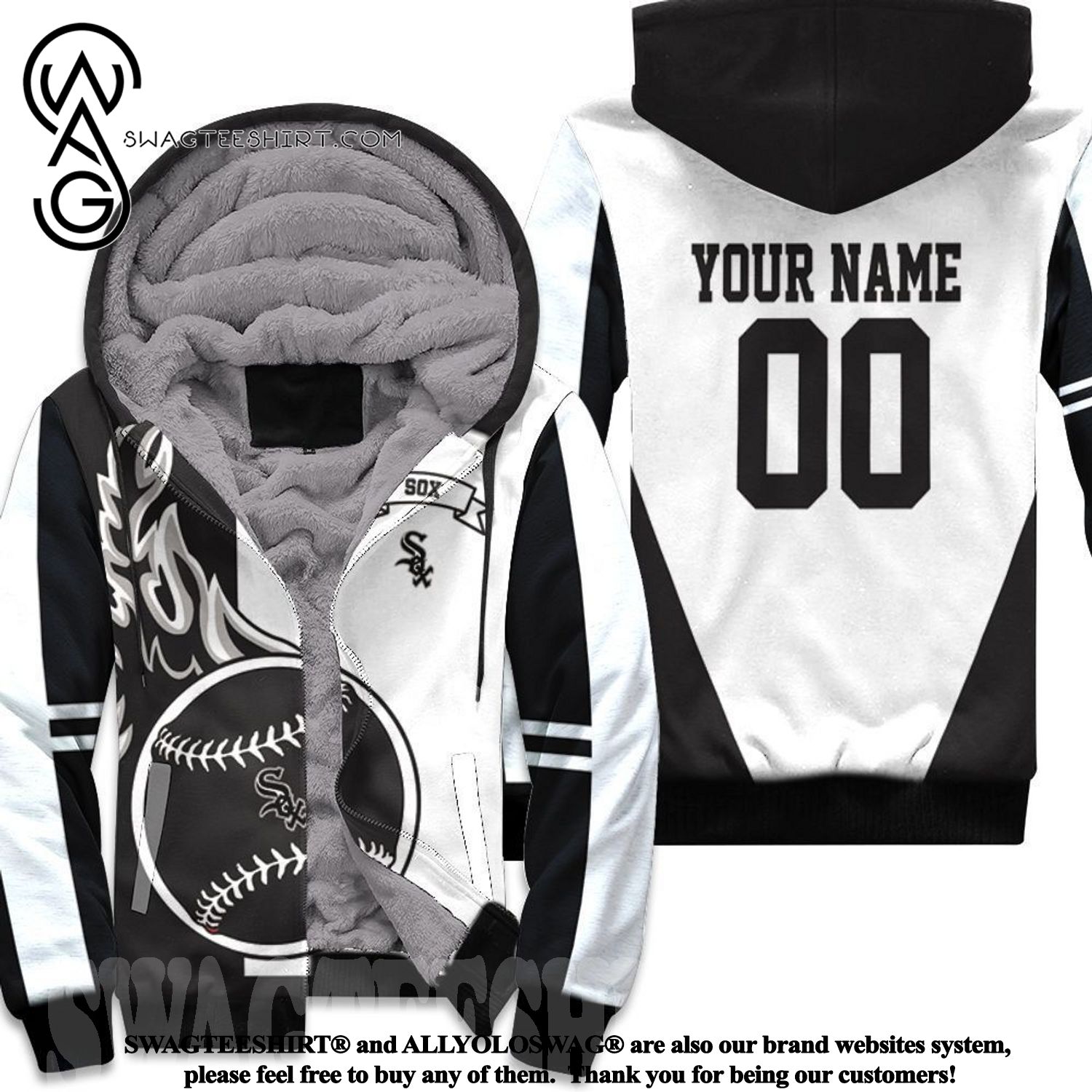 Chicago White Sox Awesome Outfit Fleece Hoodie