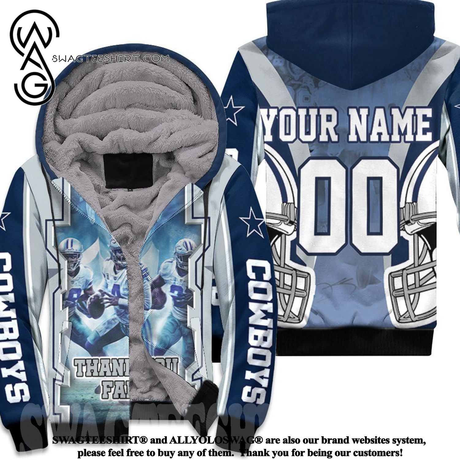 Dallas Cowboys Nfc East Division Super Bowl Personalized Amazing Outfit Fleece Hoodie