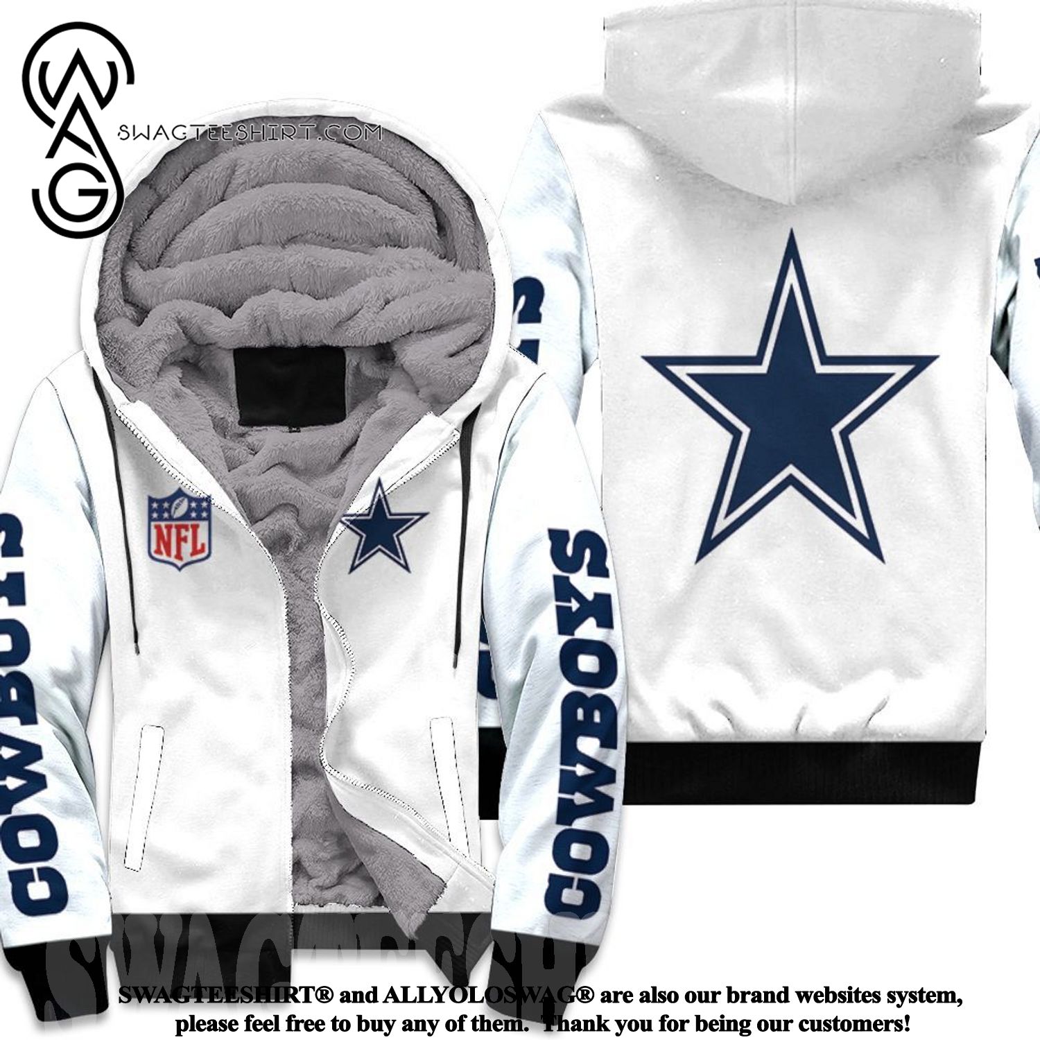Dallas Cowboys NFL Fan For Cowboys Lovers Jacket Cool Style Fleece Hoodie