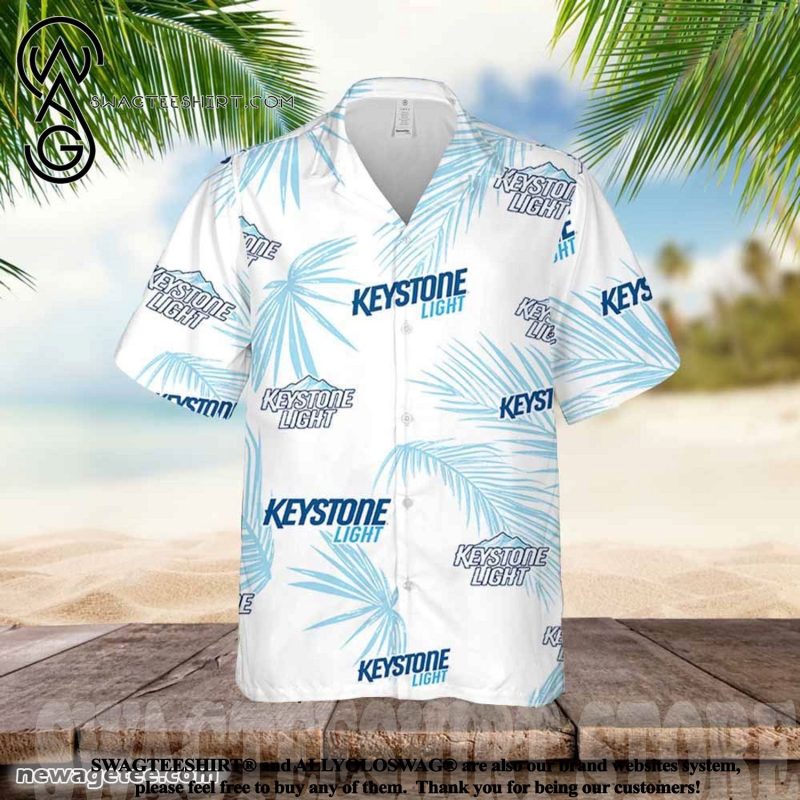 Compare keystone light hoodie and keystone light hawaiian shirt