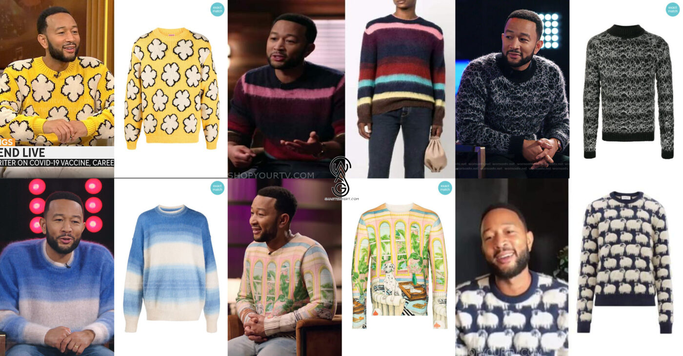 John Legend's Style Symphony: The Sweater Collection of 'The Voice